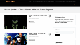 What Hunter-junkies.com website looked like in 2019 (4 years ago)