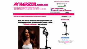 What Hairizon.com.sg website looked like in 2019 (4 years ago)
