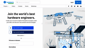 What Hackster.io website looked like in 2019 (4 years ago)