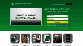 What Hungarianpod101.com website looked like in 2019 (4 years ago)