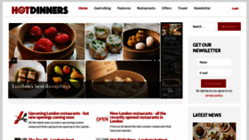 What Hot-dinners.com website looked like in 2019 (4 years ago)