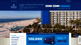 What Hiltonclearwaterbeach.com website looked like in 2019 (4 years ago)