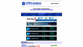 What Hyips-analysis.biz website looked like in 2019 (4 years ago)