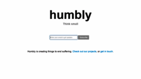 What Humb.ly website looked like in 2019 (4 years ago)