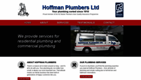 What Hoffmanplumbers.co.nz website looked like in 2019 (4 years ago)