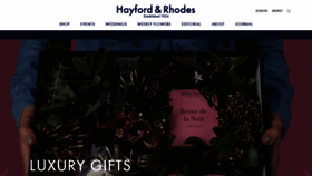 What Hayfordandrhodes.co.uk website looked like in 2019 (4 years ago)