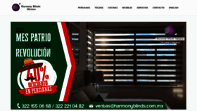 What Harmonyblinds.com.mx website looked like in 2019 (4 years ago)