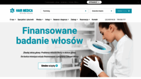 What Hairmedica.pl website looked like in 2019 (4 years ago)