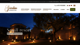 What Hotelgiardino.com website looked like in 2019 (4 years ago)