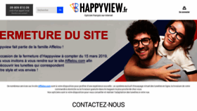 What Happyview.fr website looked like in 2019 (4 years ago)