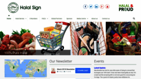 What Halalsign.com website looked like in 2019 (4 years ago)