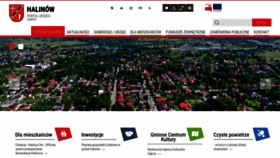 What Halinow.pl website looked like in 2019 (4 years ago)