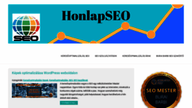 What Honlapseo.hu website looked like in 2019 (4 years ago)