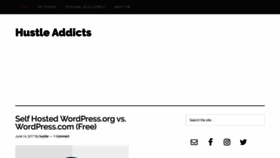 What Hustleaddicts.com website looked like in 2019 (4 years ago)