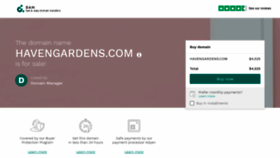 What Havengardens.com website looked like in 2019 (4 years ago)