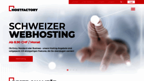 What Hostfactory.ch website looked like in 2019 (4 years ago)