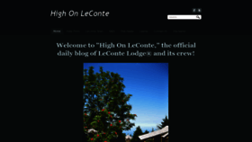 What Highonleconte.com website looked like in 2019 (4 years ago)