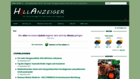 What Hallanzeiger.de website looked like in 2019 (4 years ago)