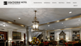 What Hawthornehotel.com website looked like in 2019 (4 years ago)
