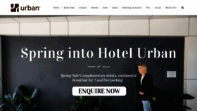 What Hotelurban.com.au website looked like in 2019 (4 years ago)