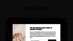 What Hellomay.com.au website looked like in 2019 (4 years ago)