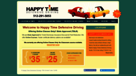 What Happytimedefensivedriving.com website looked like in 2019 (4 years ago)