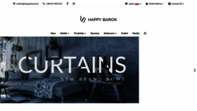 What Happybarok.pl website looked like in 2019 (4 years ago)