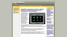 What Hypermilers.com website looked like in 2019 (4 years ago)