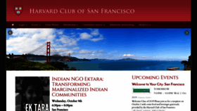 What Harvardclubsf.org website looked like in 2019 (4 years ago)