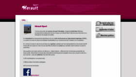 What Heraultsport.fr website looked like in 2019 (4 years ago)