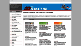 What Hotdreamweaver.com website looked like in 2019 (4 years ago)