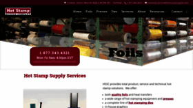What Hotstampsupply.com website looked like in 2019 (4 years ago)