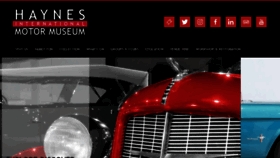 What Haynesmotormuseum.com website looked like in 2019 (4 years ago)