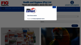 What Healthandhygiene.co.za website looked like in 2019 (4 years ago)