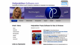 What Heilpraktiker-software.com website looked like in 2019 (4 years ago)