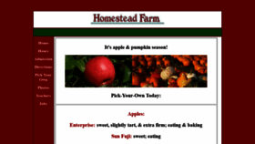 What Homestead-farm.net website looked like in 2019 (4 years ago)