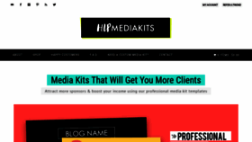 What Hipmediakits.com website looked like in 2019 (4 years ago)