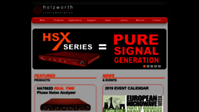 What Holzworth.com website looked like in 2019 (4 years ago)