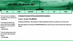 What Hex1a4.net website looked like in 2019 (4 years ago)