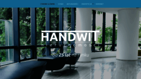What Handwit.pl website looked like in 2019 (4 years ago)