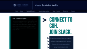 What Hopkinsglobalhealth.org website looked like in 2019 (4 years ago)
