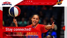 What Harlemglobetrotters.com website looked like in 2019 (4 years ago)