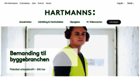 What Hartmanns.dk website looked like in 2019 (4 years ago)