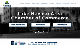 What Havasuchamber.com website looked like in 2019 (4 years ago)