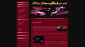 What Hire-limo-pink.co.uk website looked like in 2019 (4 years ago)
