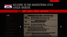 What Haverstrawlittleleague.com website looked like in 2019 (4 years ago)