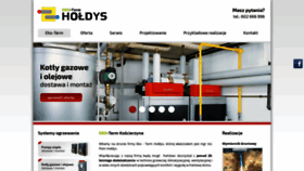 What Holdys.eu website looked like in 2019 (4 years ago)