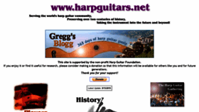What Harpguitars.net website looked like in 2019 (4 years ago)