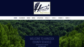 What Hancockcountyschools.com website looked like in 2019 (4 years ago)