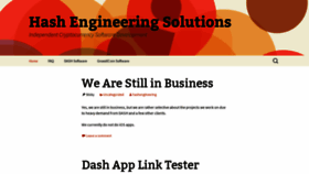 What Hashengineeringsolutions.com website looked like in 2019 (4 years ago)